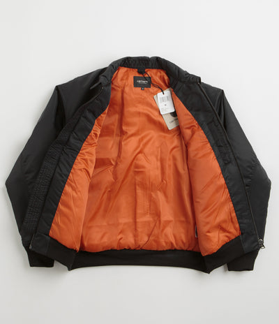 Carhartt Olten Bomber Jacket - Black / Turmeric