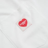 Carhartt Pocket Heart T-Shirt - White / Red thumbnail