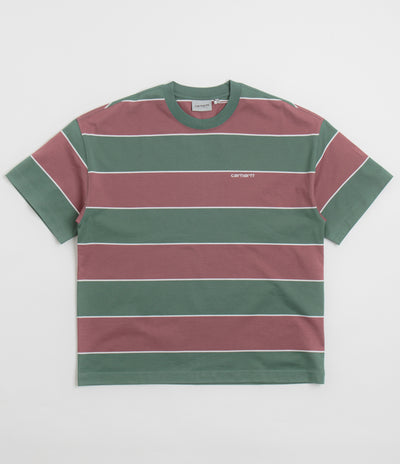 Carhartt Quinby T-Shirt - Quinby Stripe / Silver Pine