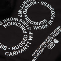 Carhartt Rotation Hoodie - Black / White thumbnail