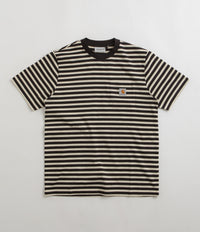 Carhartt Seidler Pocket T-Shirt - Seidler Stripe / Salt / Black