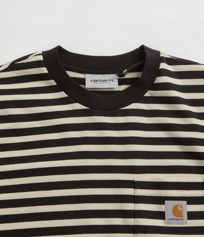 Carhartt Seidler Pocket T-Shirt - Seidler Stripe / Salt / Black