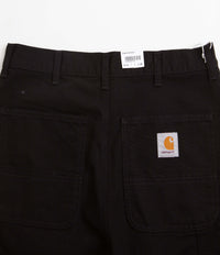 Carhartt Single Knee Shorts - Black Rinsed | Flatspot