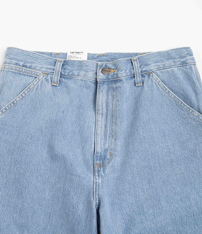 Carhartt Single Knee Shorts - Stone Bleached Blue