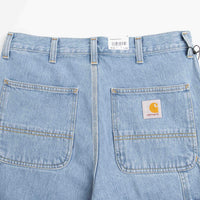 Carhartt Single Knee Shorts - Stone Bleached Blue thumbnail