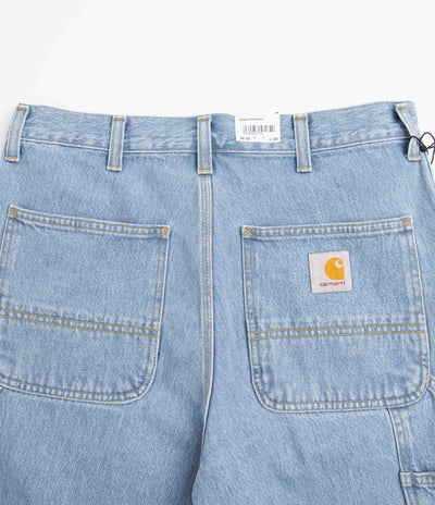 Carhartt Single Knee Shorts - Stone Bleached Blue