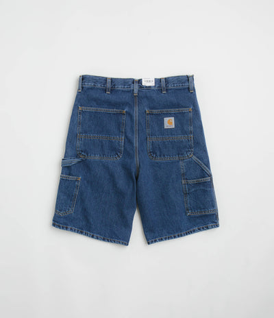 Carhartt Single Knee Shorts - Stone Washed Blue