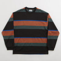 Carhartt Sundling Long Sleeve T-Shirt - Sundling Stripe / Deep Hamilton Brown thumbnail