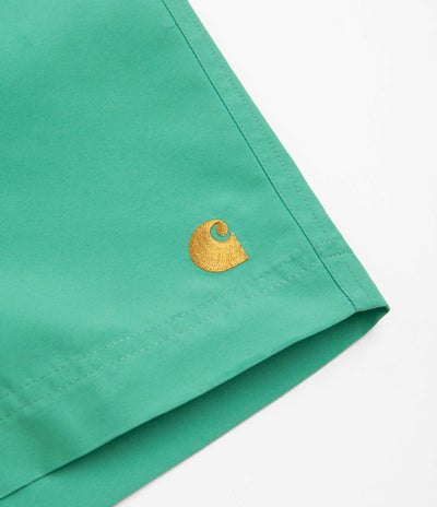 Carhartt Swim Trunks - Aqua Green / Gold