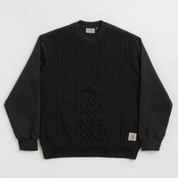 Carhartt Tridon Crewneck Sweatshirt - Black thumbnail