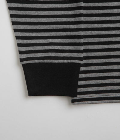 Carhartt Verner Pocket Long Sleeve T-Shirt - Verner Stripe / Black / Dark Grey Heather