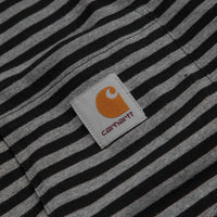 Carhartt Verner Pocket Long Sleeve T-Shirt - Verner Stripe / Black / Dark Grey Heather thumbnail