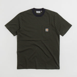 Verner Stripe / Dark Navy / Office Green