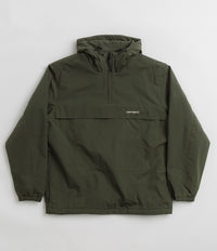 Carhartt Windbreaker Pullover Jacket - Office Green / White