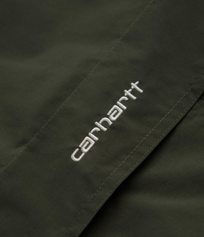 Carhartt Windbreaker Pullover Jacket - Office Green / White