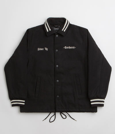 Carhartt Wool Coach Jacket - Black / Wax