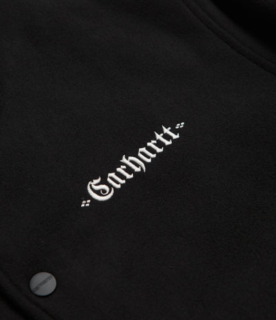 Carhartt Wool Coach Jacket - Black / Wax