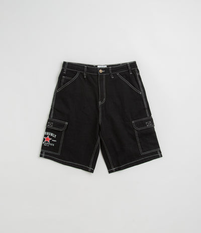 Cash Only Athletics Denim Shorts - Washed Black