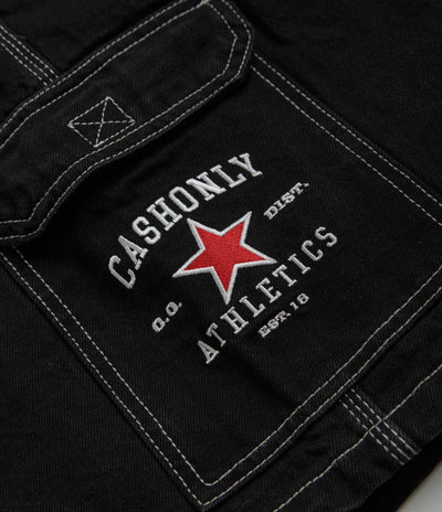 Cash Only Athletics Denim Shorts - Washed Black