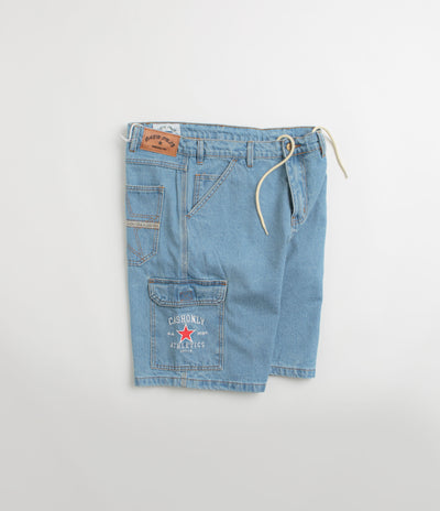 Cash Only Athletics Denim Shorts - Washed Indigo