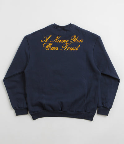 Cash Only Bank Crewneck Sweatshirt - Deep Navy