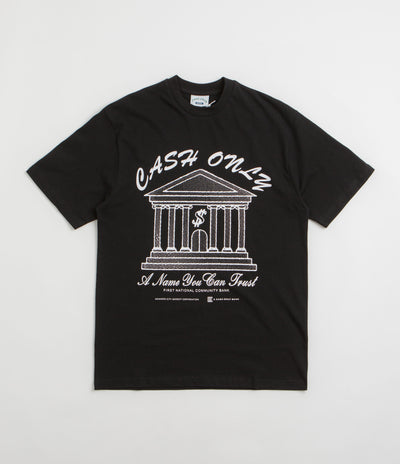 Cash Only Bank T-Shirt - Black