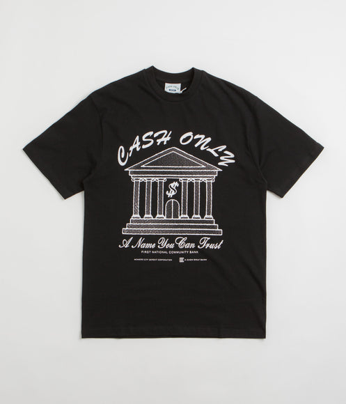 Cash Only Bank T-Shirt - Black