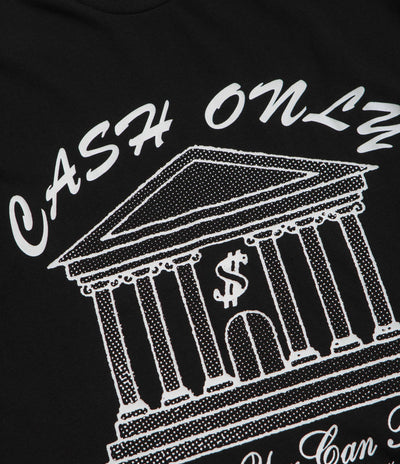 Cash Only Bank T-Shirt - Black