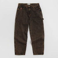 Cash Only Blockout Denim Jeans - Acid Brown Wash thumbnail