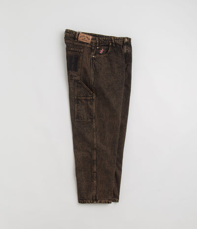 Cash Only Blockout Denim Jeans - Acid Brown Wash