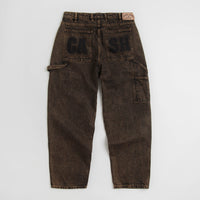 Cash Only Blockout Denim Jeans - Acid Brown Wash thumbnail