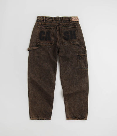 Cash Only Blockout Denim Jeans - Acid Brown Wash