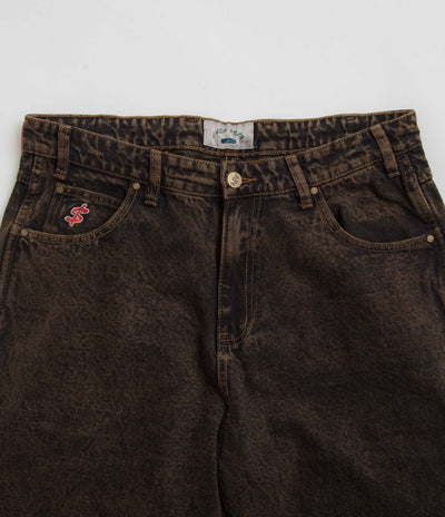 Cash Only Blockout Denim Jeans - Acid Brown Wash