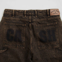 Cash Only Blockout Denim Jeans - Acid Brown Wash thumbnail