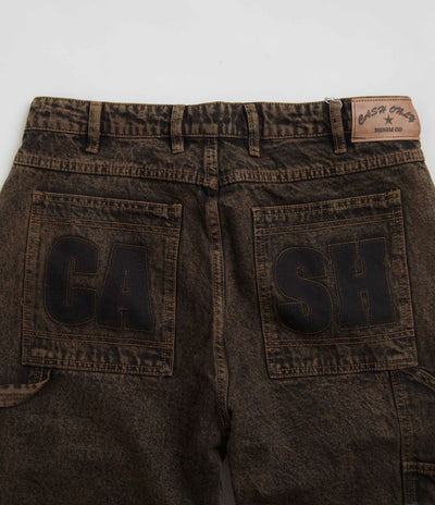 Cash Only Blockout Denim Jeans - Acid Brown Wash