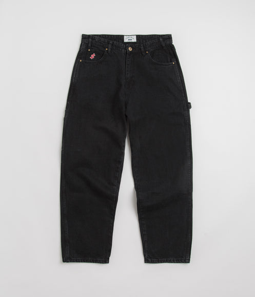 Cash Only Blockout Denim Jeans - Washed Black