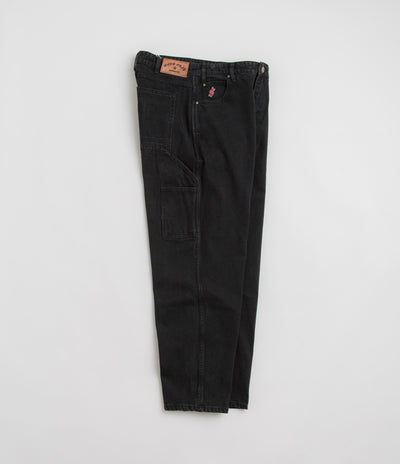 Cash Only Blockout Denim Jeans - Washed Black