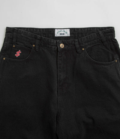 Cash Only Blockout Denim Jeans - Washed Black