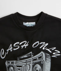 Cash Only Boombox Applique Crewneck Sweatshirt - Black | Flatspot