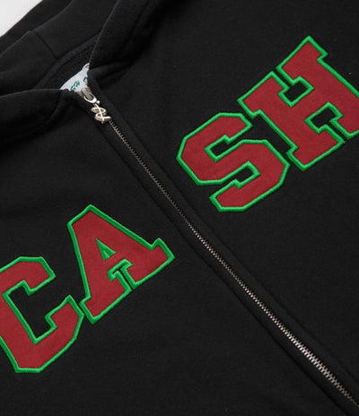 Cash Only Campus Zip-Thru Hoodie - Washed Black