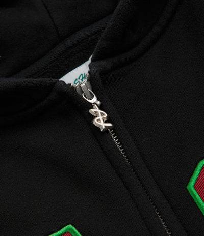 Cash Only Campus Zip-Thru Hoodie - Washed Black