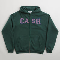 Cash Only Campus Zip-Thru Hoodie - Washed Forest thumbnail