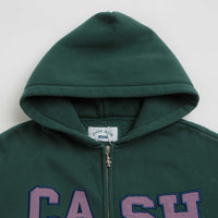 Cash Only Campus Zip-Thru Hoodie - Washed Forest thumbnail