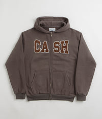 Cash Only Campus Zip Up Hoodie - Charcoal