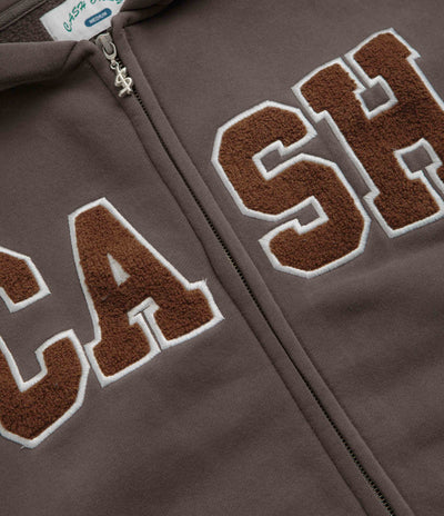 Cash Only Campus Zip Up Hoodie - Charcoal