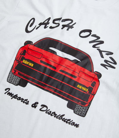 Cash Only Car T-Shirt - White