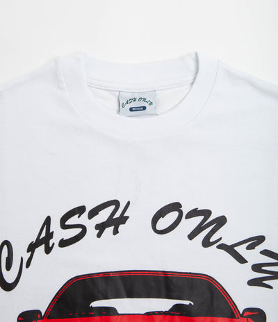 Cash Only Car T-Shirt - White