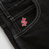 Cash Only Carpenter Baggy Jeans - Flat Black thumbnail