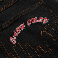 Cash Only Logo Baggy Jeans - Washed Black / Black thumbnail