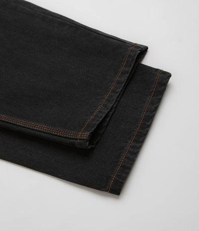 Cash Only Logo Baggy Jeans - Washed Black / Black